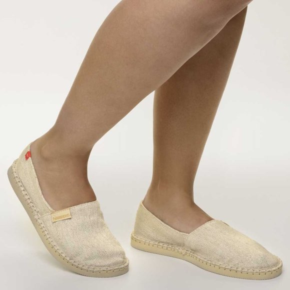 Havaianas Origine Premium III Canvas Espadrilles Size 11W - Picture 1 of 14